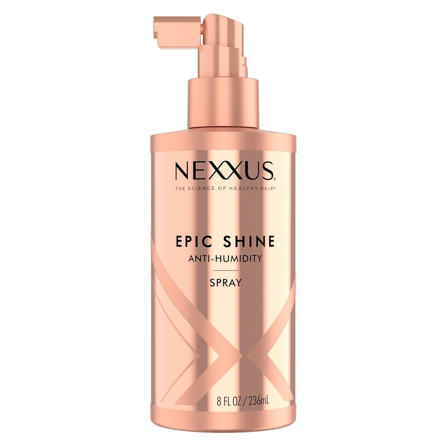 Nexxus Epic Shine Anti-Humidity Spray Heat Protection for Long Lasting, Weightless Shine, with StyleProtect Technology 8 oz