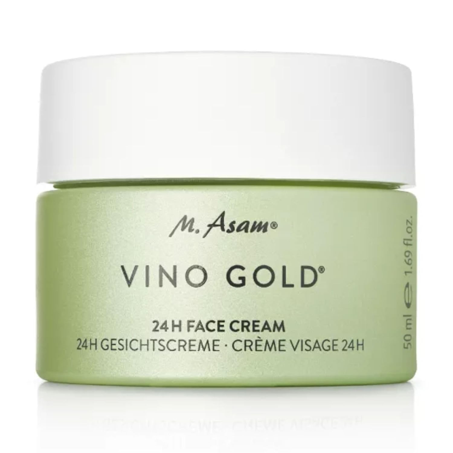 M. Asam VINO GOLD 24h Facial Cream (1.69 Fl Oz)- 24h day cream & night moisturizer against lines & wrinkles, protection against skin aging, anti-aging, vegan facial care, skincare for women.