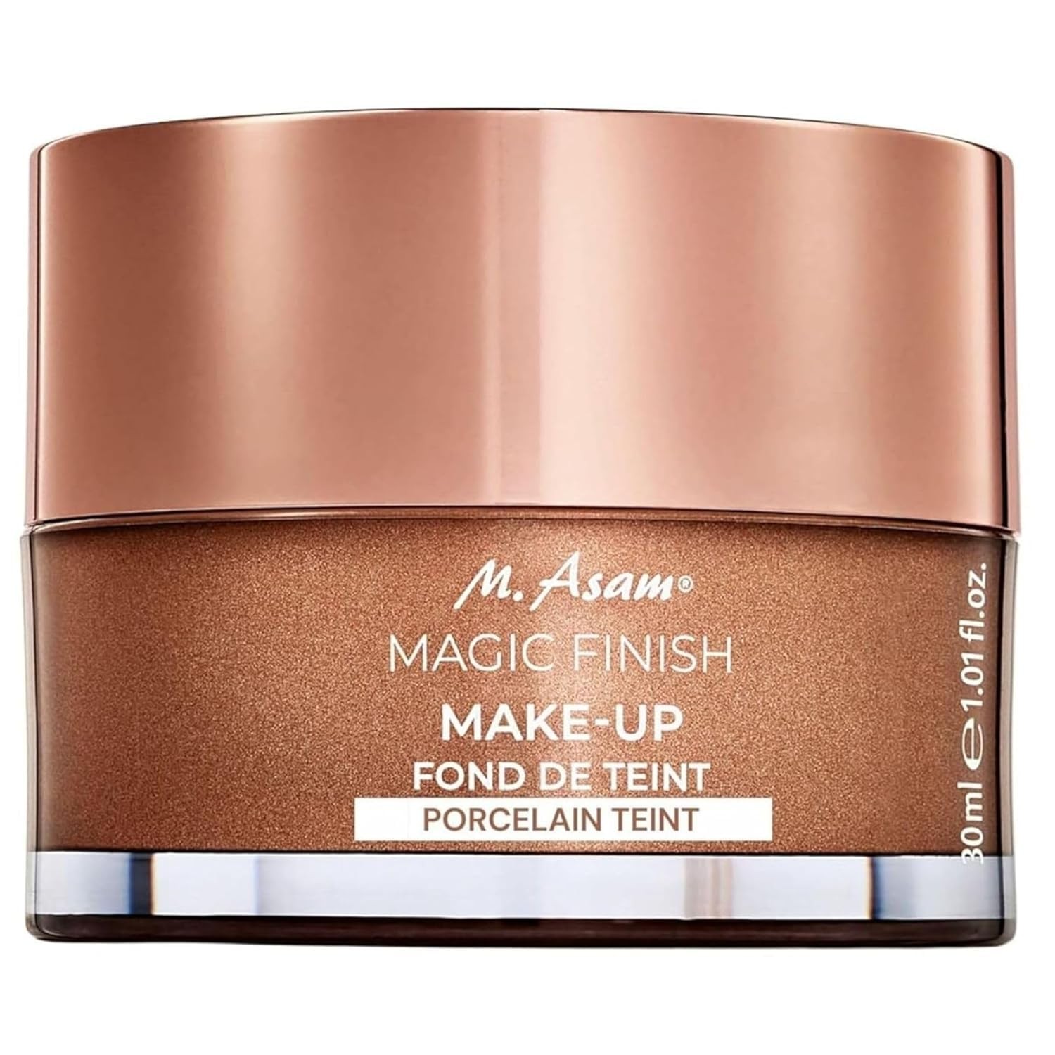 M. Asam Magic Finish Porcelain Teint Make-Up Mousse (1.01 Fl Oz) – 4in1 Primer, Foundation, Concealer & Powder With Buildable Coverage, Adapts To Fair Skin Tones, Leaves Skin Looking Flawless