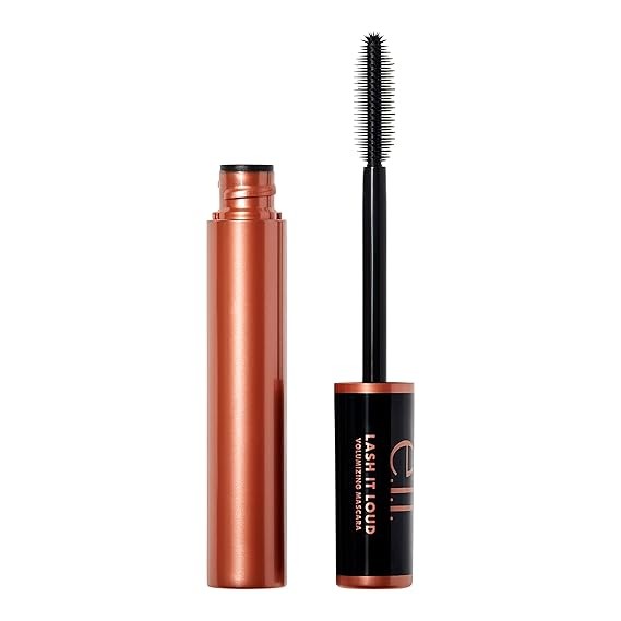 e.l.f. Lash It Loud Mascara, Volumizing & Intensely Pigmented Formula For Fuller & Bolder Lashes, Adds Dimension, Vegan & Cruelty-Free, Black, 1.1 Oz