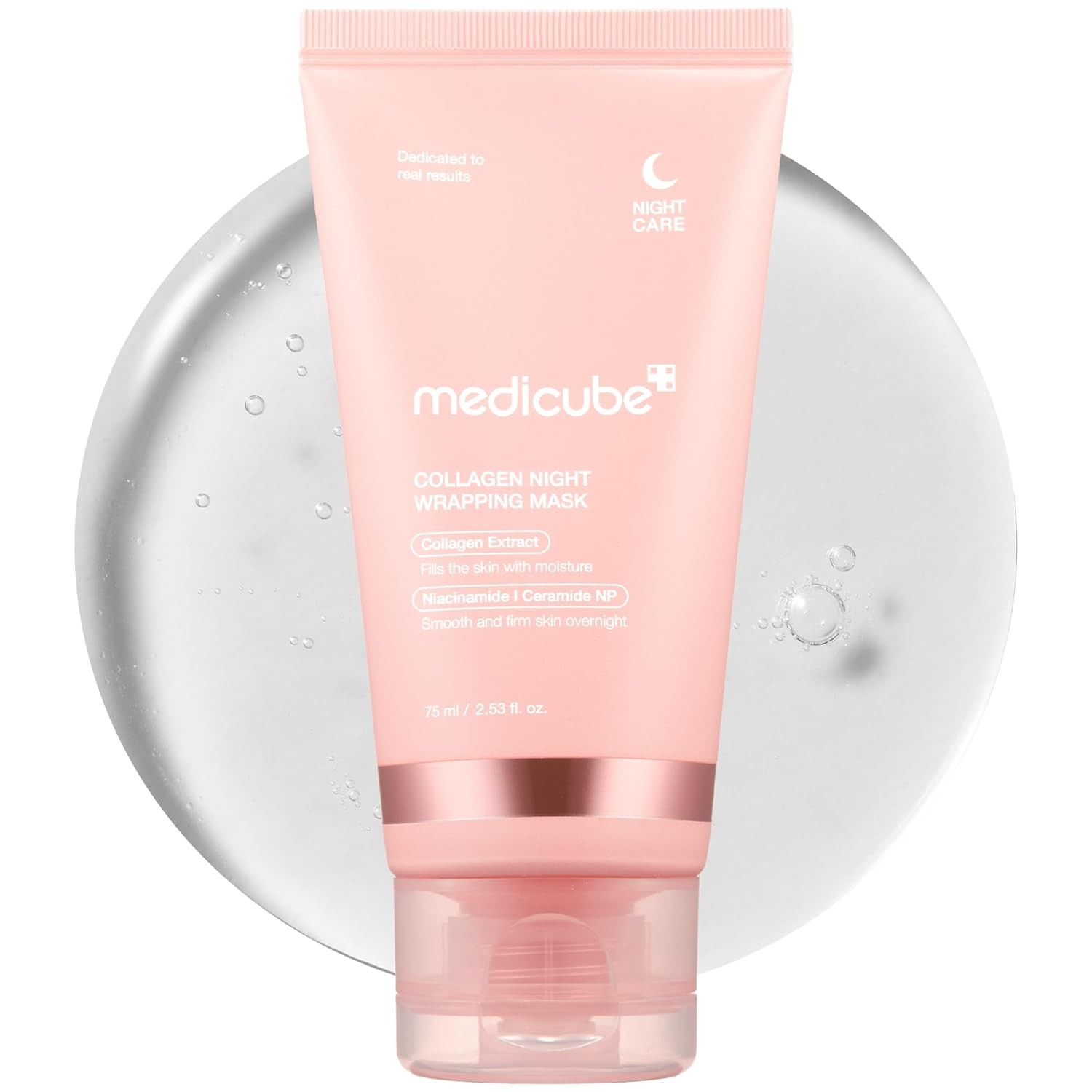 Medicube Collagen Overnight Wrapping Peel Off Facial Mask Pack - Elasticity & Hydration Care, Reduces Sagging & Dullness - Hydrolyzed Collagen For Glowing Skin - Korean Skin Care, 2.53 fl.oz Visit the